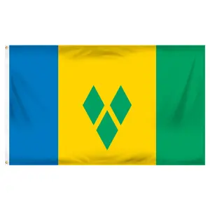 St. Vincent & The Grenadines Flag 3ft x 5ft Printed Polyester