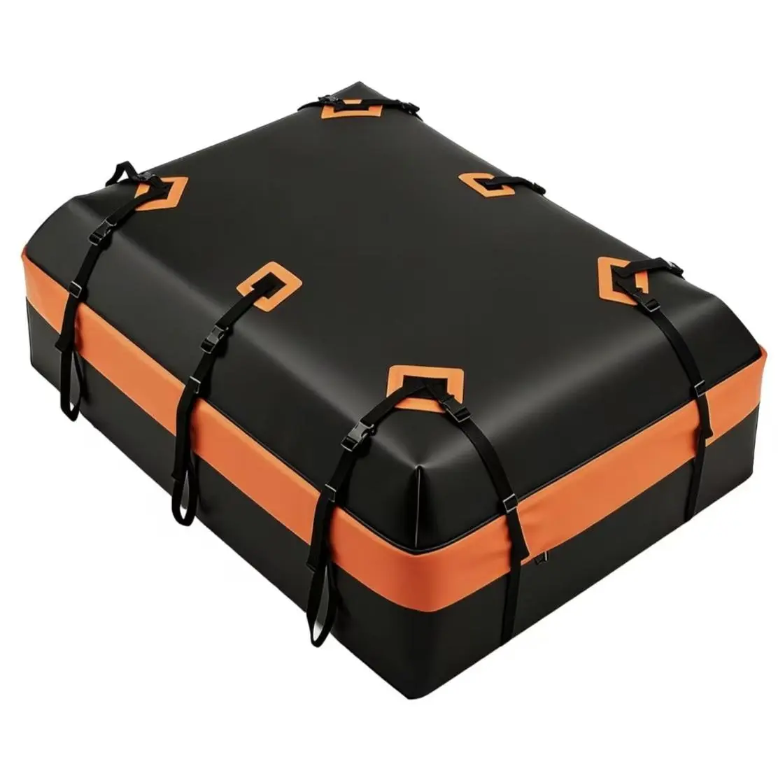 Heavy Duty PVC Rooftop Cargo Carrier, 100% Waterproof Car Roof Bag with Anti-Slip Mat & Door Hooks, Universal Fit for Vehicles with or without Racks, Extra Storage for Road Trip (15/20 Cubic Feet)