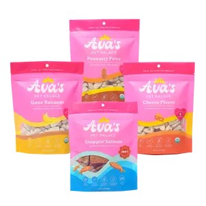 Dog Treat Bundle Organic Variety Pack 4 Flavors