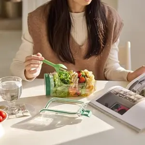 Leak-Proof Salad Dressing Box for Fresh Salads
