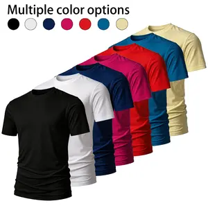 Men's Soft Cotton Blank T-Shirt Multiple Color Options Casual Basic Tee for Daily Wear Premium Cotton Blank Tee Multiple  Casual Basic  Oversized Blank  Multiple Color Options High Quality Cotton Casual Streetwear Tee