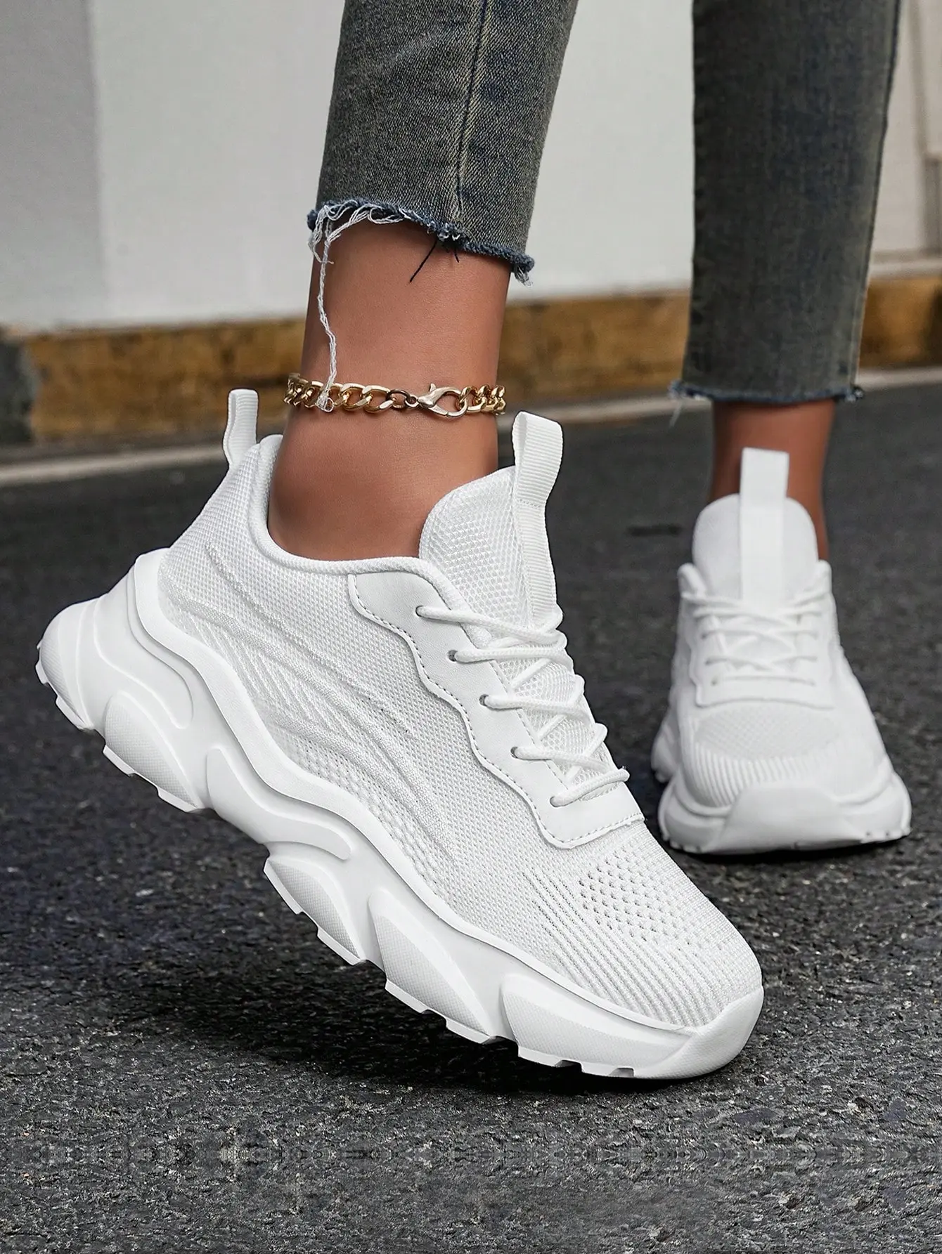 Women's four seasons casual fashion versatile casual sportsshoesbreathable running shoes,Trainer Footwear Walking ShoesSneaker