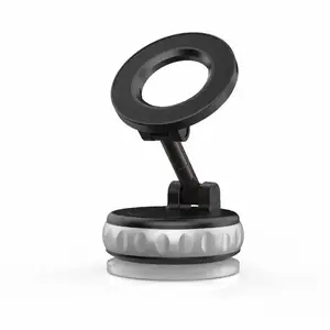 Vacuum Magnetic Suction Car Phone Holder Fold-able and and Hands-Free 360° Adjustable Rotation Phone Mount, Compatible with All Smartphones
