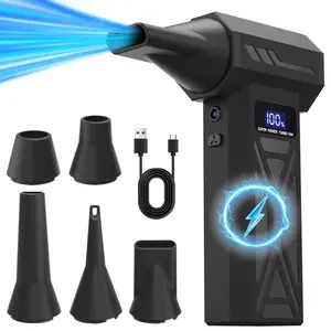 Experience unmatched cleaning power with the electric air duster. Equipped with a high-speed 110,000 RPM turbo fan, it generates wind speeds up to 41m/s, perfect for clearing dust and debris from computers, keyboards, and other sensitive electronics. With