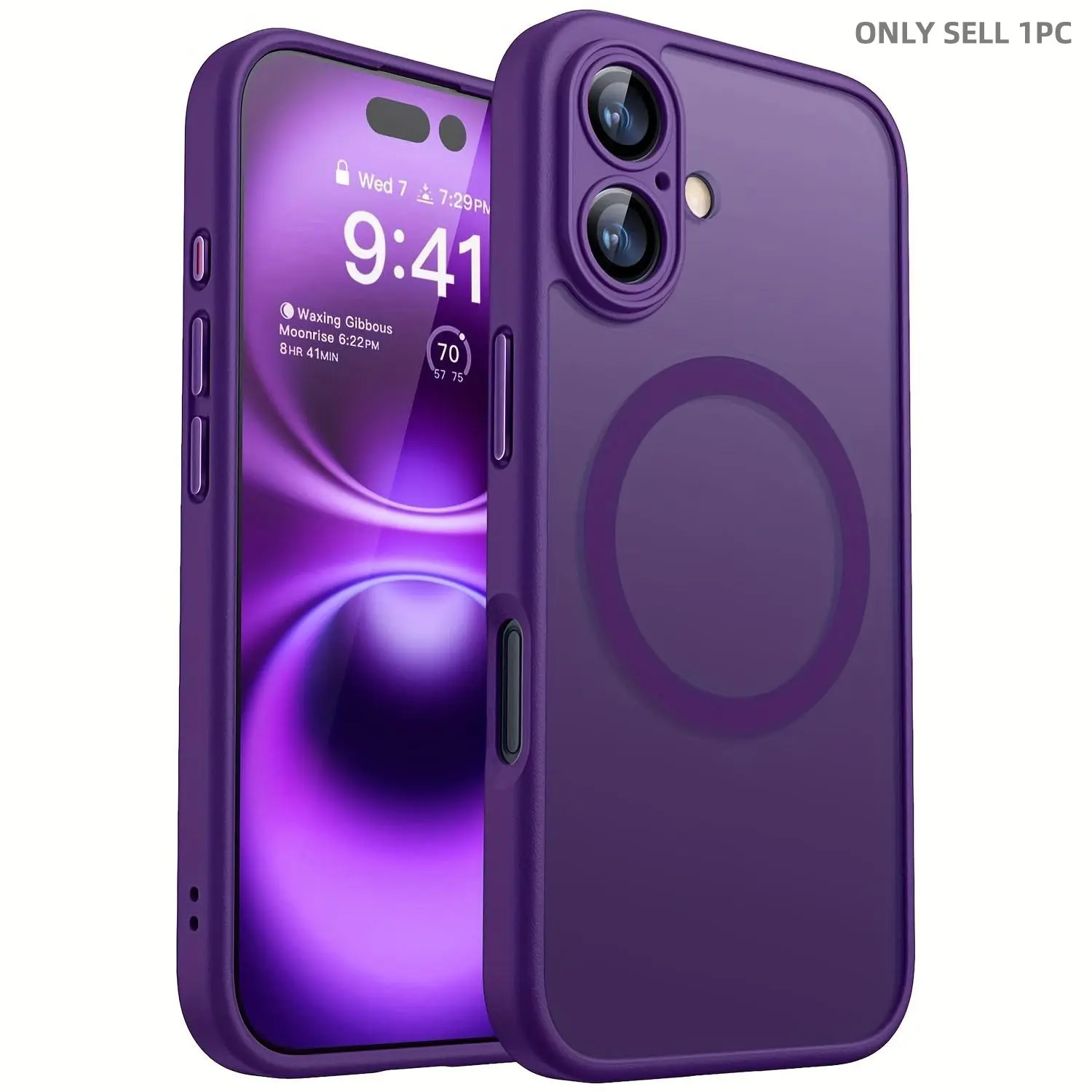 Magnetic Phone Case for iPhone 17/16/15/14/13/12/11, Protective Shell, Full Camera Protection, Translucent Matte Finish, Compatible with MagSafe, Protective Cover