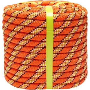 Arborist Rope 1/2in x Climbing Rope Swing for Tree Logging 48 Strands Orange High Strength for Pull Swing Knot