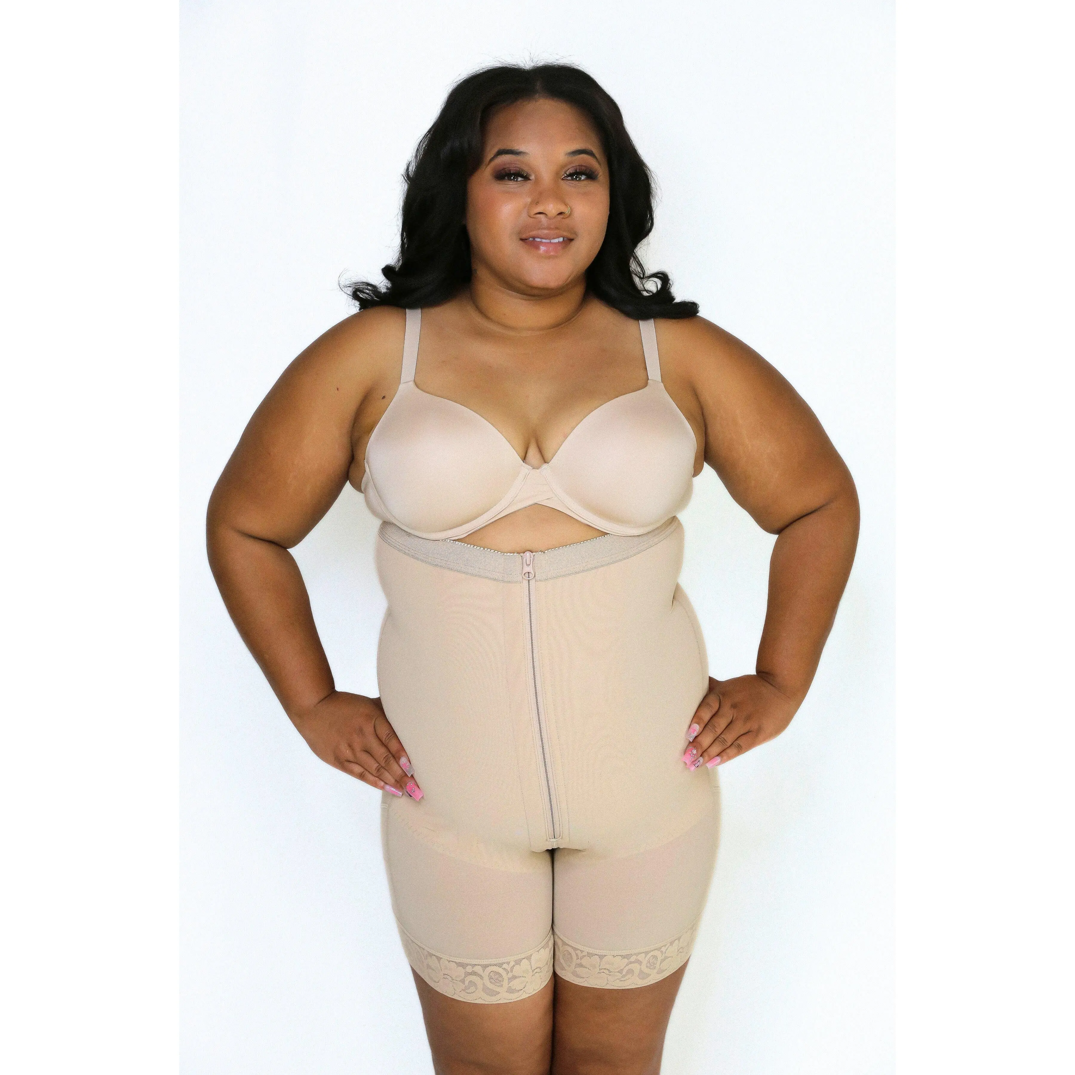 Dulce Strapless Zipper Bottom and Front Faja Shapewear