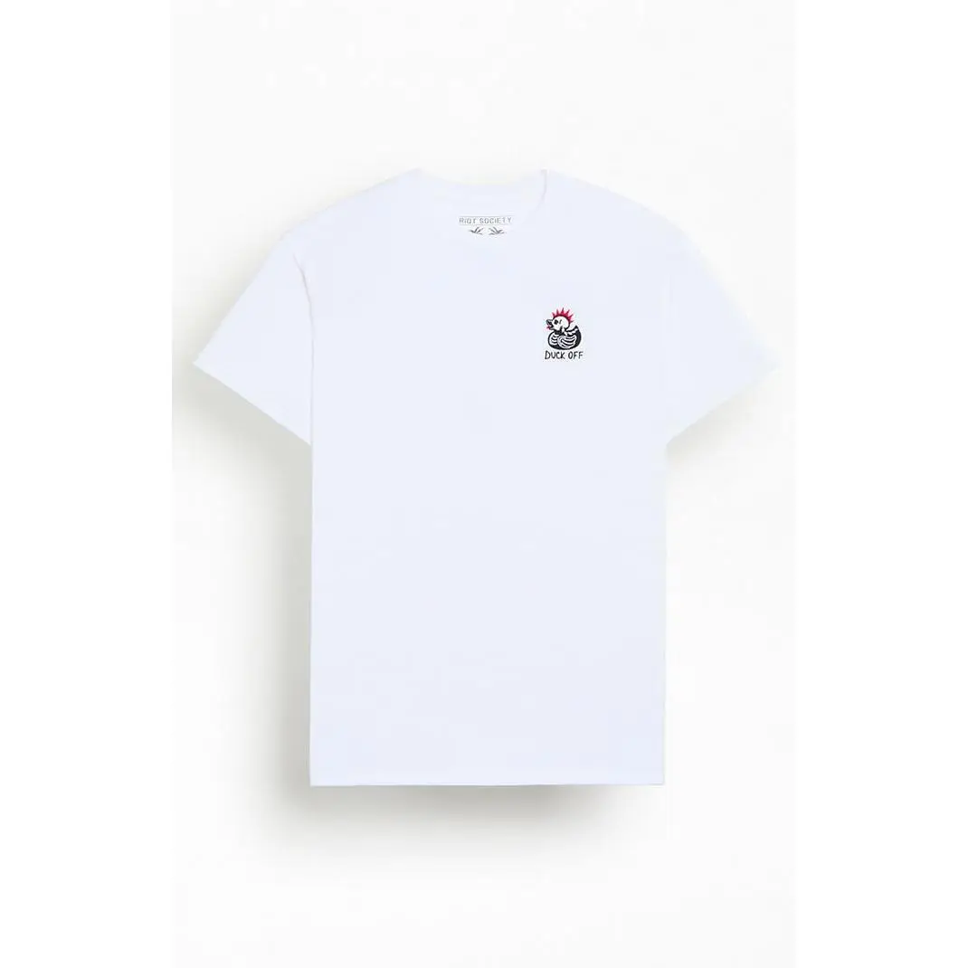 Riot Society Men's Rock Duck Off Embroidered T-Shirt - Multicolor