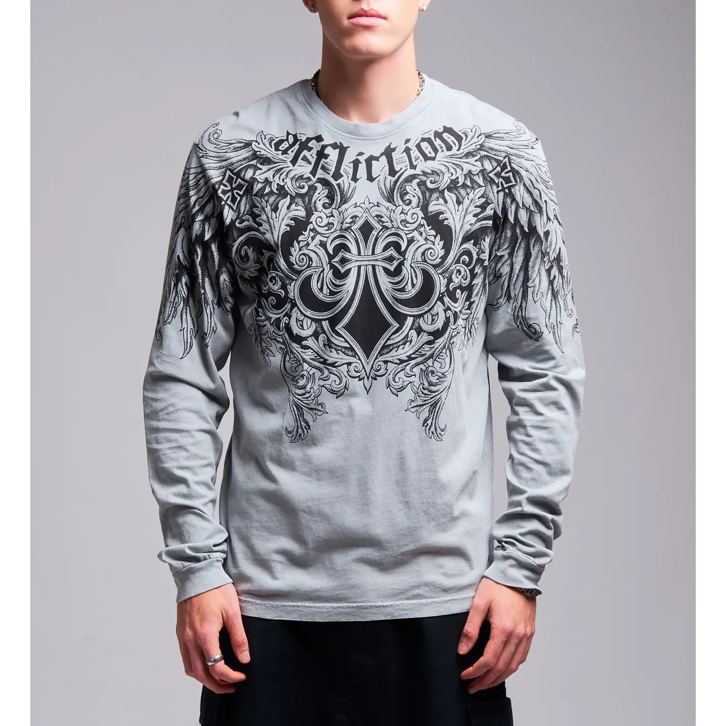 Affliction Men's Long Sleeve Tee's Step Of Honor