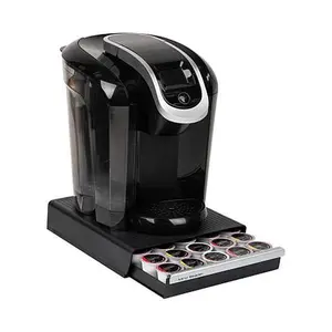 Mind Reader Coffee Pod Organizer Drawer, 30 K-Cup/35 Verismo - Black