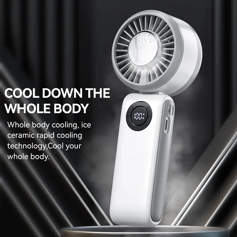 2025 Upgraded T50 Neck Fan - 3s IceCool Whole Body Air Conditioner with Ceramic Rapid Cooling Technology for Enhanced Personal Cooling