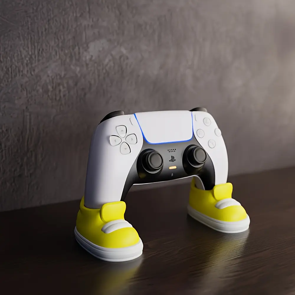 Ps5 Controller Stand Shoe Theme, Durable Gaming Accessory, Bright & Design, Modern Game Setup, Fashionable Desktop Display Rack, Controller Holder, Game Console Accessories