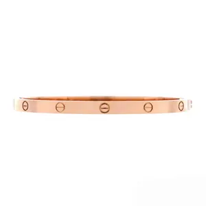 Pre-owned Cartier Love Bracelet 18K Rose Gold Small by Rebag