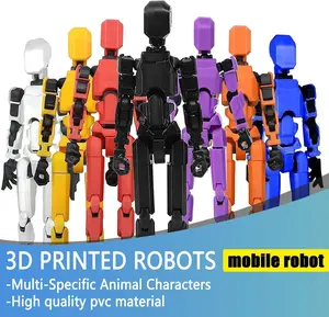 6 Pack AssemblyCompleted T13 3D ActionFigure Dummy Nova TitanLucky 13 3D Printed Multi-Jointed Movable Toy for Collectors and Enthusiasts Multi-Joint Robot