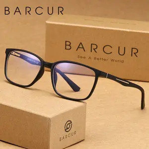 BARCUR Exquisite Temperament, Comfortable Reading Eyeglasses, PC Lens Material, Square Frame, Portable, Versatile For Daily Use, Improving Quality Of Life, Fashionable Decoration, Brand Packaging, Excellent Gift Item