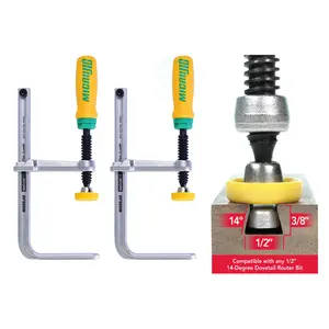 MATCHFIT Dovetail Clamps (2-Pack) - Dovetail Track Clamp for jigs, fixtures, assembly, material handling and more.