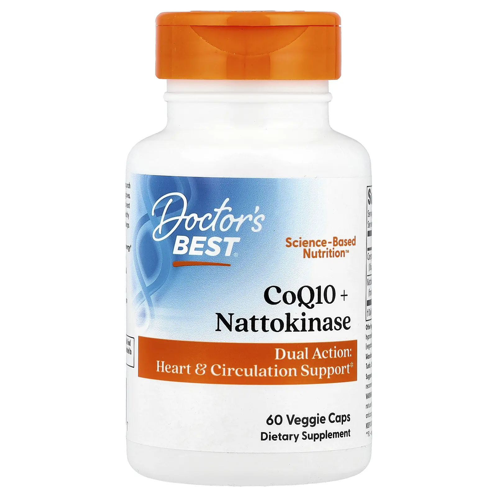 Doctor's Best CoQ10 + Nattokinase, 60 Veggie Caps
