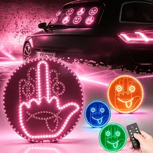 HYRORA Rechargeable Gesture Control Car Decorative Lights, 8-Mode Remote-Operated Interior Ambient Lights, Auto Accessories for Car Lighting Upgrade, Truck Accessories & Lifestyle (1 Pack)