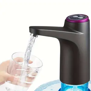 USB Rechargeable Water Bottle Pump, Portable Electric Water Bottle Dispenser, Foldable Automatic Drinking Pump, Water Dispenser for Outdoor Camping