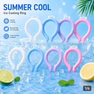 2026 Summer Gradient Neck Ice Pack - PCM Cooling Neckband, Portable Relief Gadget for Outdoor Sports, Home Use