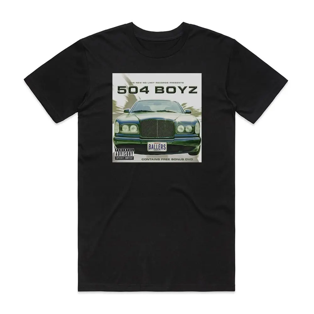504 Boyz Ballers Album Cover T-Shirt Black