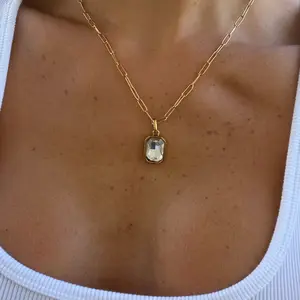 EVRY JEWELS Gold or Silver Plated Women's Hypoallergenic Kali Birthstone Necklace EVRY JEWELS Gold or Silver Plated Women's Hypoallergenic Kali Birthstone Necklace