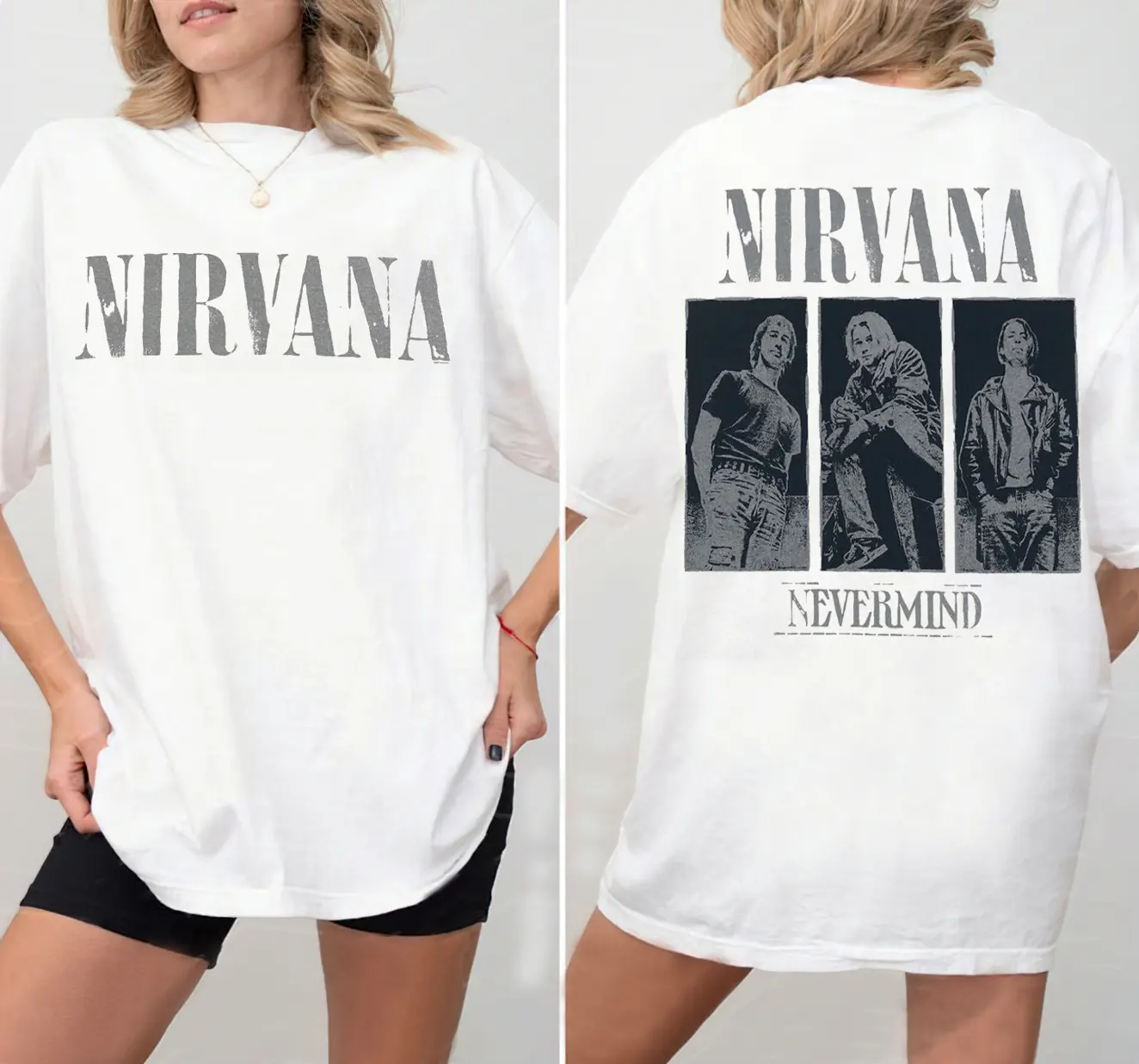 Nirvana Nevermind Album Inspired Tee, Vintage Grunge Rock Band Shirt Fan Gift