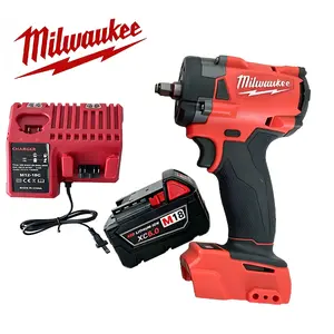 Milwaukee M18 3/8" Compact Cordless High-Torque Impact Drill  Brushless Cordless Impact Wrench Auto Repair Tool for Car & Garage Work Dual-Purpose