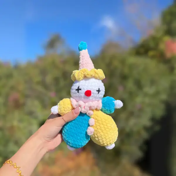 Chubby Clown Crochet| Amigurumi | Circus Plush Toy Chubby Clown Crochet| Amigurumi | Circus Plush Toy