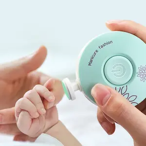 6-in-1 Electric Baby Nail Trimmer,Safe Newborn Nail Clipper Kit,Round Handheld Ergonomic Electric Manicure Set for Manicures and Pedicures, Nail Clippers