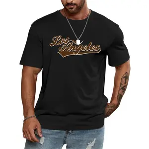 Los Angeles Graphic Combed Cotton Tee - TikTok Viral Y2K Design for Women & Men | Breathable Streetwear