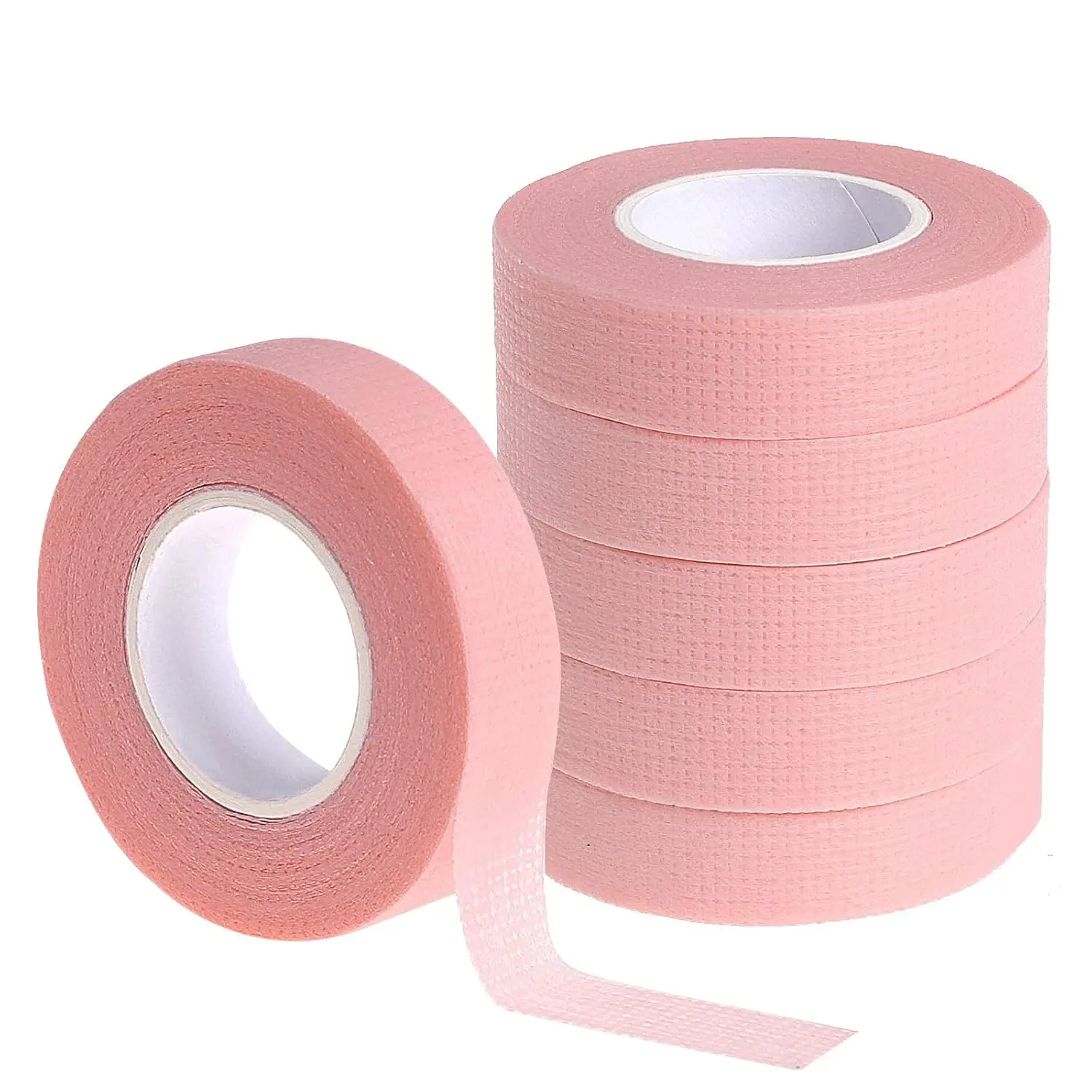 Microporous Eyelash Tape for Sensitive Skin with Gentle Acrylic Adhesive for Flawless Extensions & Everyday Makeup, 6-Roll Pack, 1.2 cm Professional Lash Tech Tool, Cosmetic, Lash Techs, Six Rolls