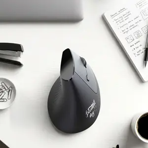 Mofii M11 Ergonomic Vertical Optical Sensor Mouse, 2.4G Bluetooth Dual Mode, Rechargeable, 3 DPI Levels, Universal Fit for All Palm Sizes, Black&White, for PC/Laptop/Tablet Rechargeable Wireless Mouse