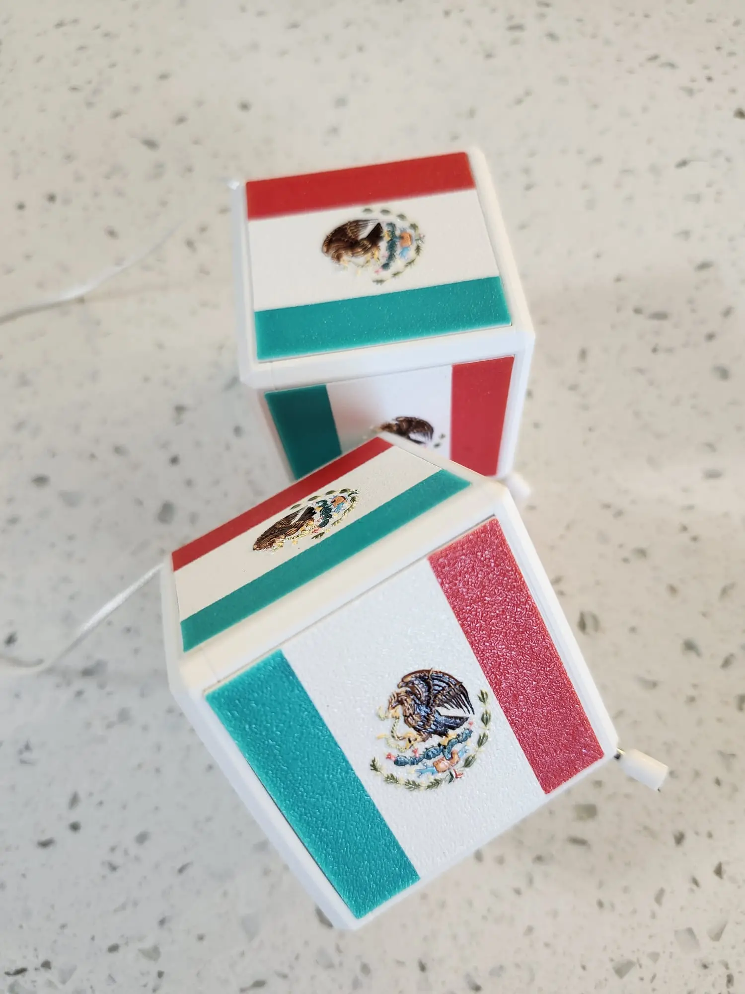 Mexican Flag Design rearview mirror charm