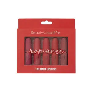 Beauty Creations “ROMANCE” Five Piece Matte Lipstick Set