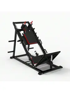 Hack Squat Leg Press Machine , 2-In-1 Professional Adjustable Leg Exercise Machine With Linear Bearing,  Weight Storage Posts, , 1500 LBS