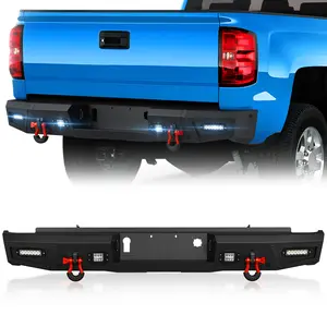 【EYOUHZ】Heavy Duty Rear Truck Bumpers for 2014-2018 Chevy Silverado 1500 & GMC Sierra 1500 Accessories