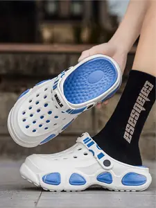 Men's Sporty Clogs, 2026 New EVA Slip-On Sandals, Adjustable Strap, Breathable & Lightweight for Casual Streetwear Footwear