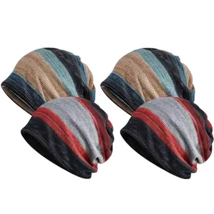 A Set of 4/2 Pcs Womens Chemo Headwear Hats,Soft & Breathable Slouchy Beanie Cap Scarf,Ideal for Daily Wear,Travel,Sports,and Chemo Patients,Christmas Party Gifts,Hand Tools Kits