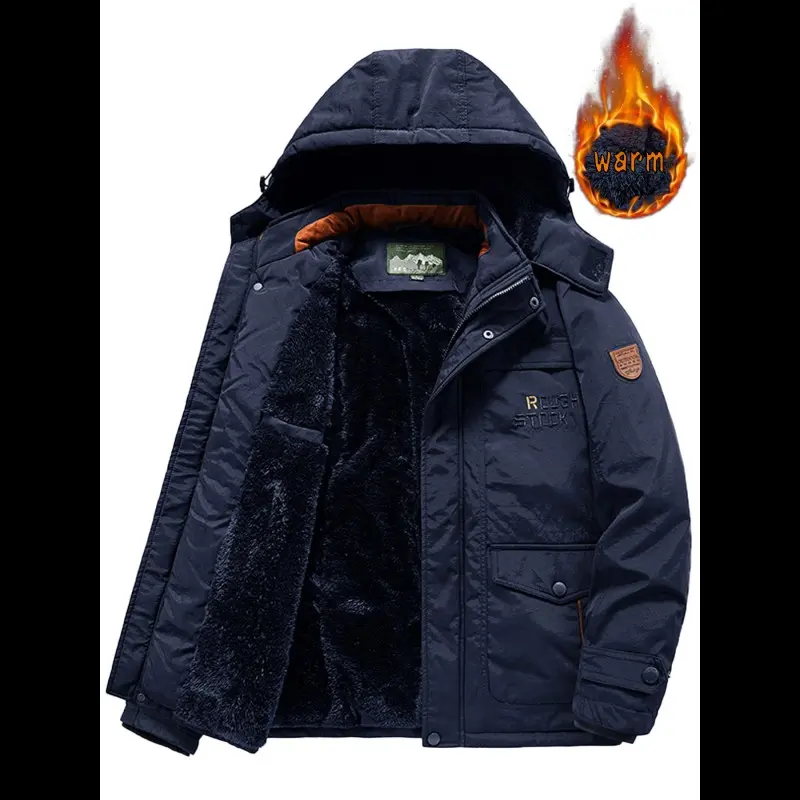 khaki8186cotton-padded jacket
