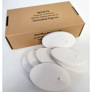 (White) 30-Pack Display Stands for Unrivaled Figures - Ringside Exclusive Ringside Collectibles Wrestling Action Figure Accessories