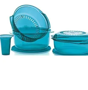 Tupperware Stack Cooker - Kitchen Storage Container for Utensils, Ideal for Cooking and Food Organization Insulated Lid Airtight Lids