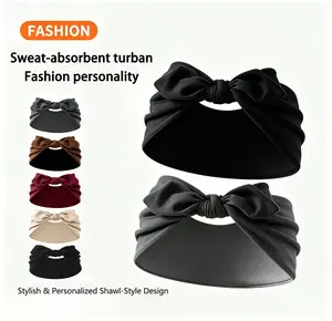 5 Pcs Women's Elastic Sports Headband Sweat Absorbent Running Gym Yoga Hair Tie Fashion Wide Band, Comfortable Workout Accessory, Sweat Wicking Headband, Sweat Absorbing Headband
