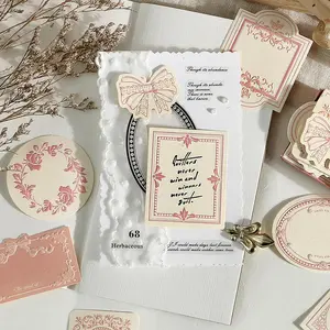 Pack Of 120 Vintage Scrapbooking Letter Writing Paper for Journaling Supplies,With 3PCS Tape Aesthetic Decorative Craft Material Paper for Junk Journals Planner Scrapbook Crafting Kit Diy Card Set