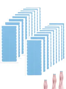 5/10/20pcs Hair Extension Tape, Adhesive Replacement Tape, Double Sided Hair Tape, Blue Color, Wig Tape, Beauty Tools