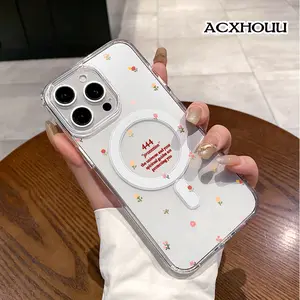 Angel Number 444 Magnetic Trendy Case for iPhone 17 16 E Pro Max 15 Plus 14 13 12 11 XS XR, Minimalist Print | Silicone, Shockproof, Cute, Stylish, and Protective