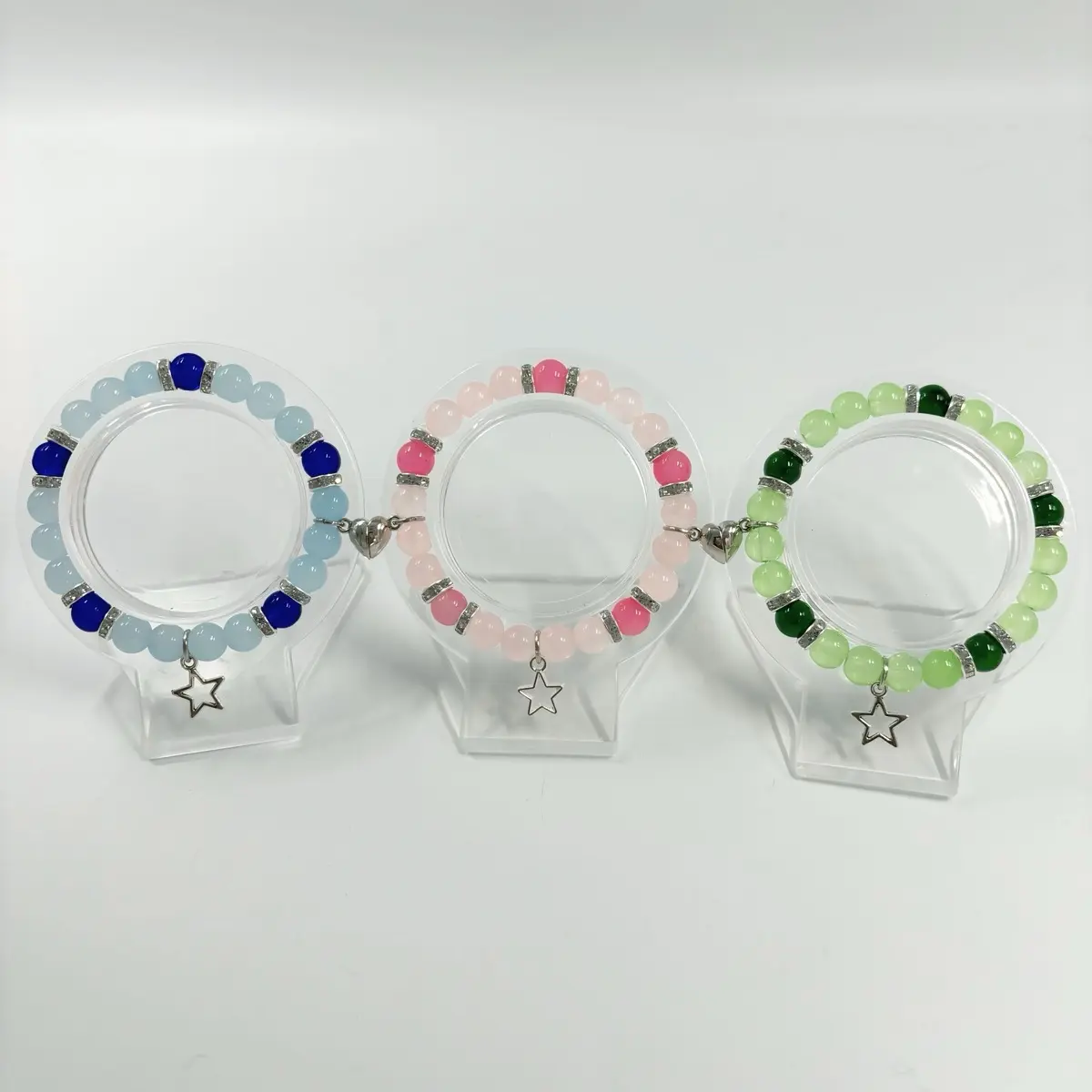 Powergirls Matching Bracelets (3 Pieces) - Perfect Gift for 3 Best Friends - Fashion Jewelry handmade