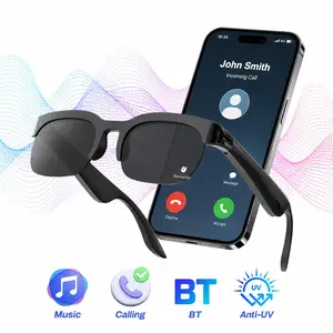 Smart Glasses-Bluetooth Audio Glasses with Voice Assistant,Open-Ear Speakers & Mic,Hannds-Free Call,UV Protection,Smart Glasses for Men & Women,Suitable fpr Running,Driving and Outdoor Activities
