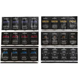 Live Bearded Sample Pack Beard Care - 24 Premium Products Including Oil, Butter, Wash, & Conditioner Essential Scent Kit Hair Care