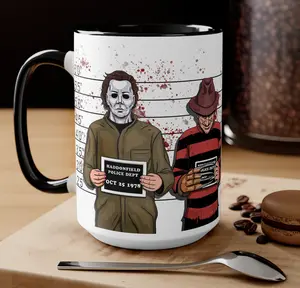 Horror Movie Coffee Mug, Retro Michael Myers Thriller Mug, Halloween Michael Meyers Coffee Mug, Scary Horror Movie  Gifts, Classic Horror Mug Halloween Gift for Girlfriend Boyfriend Colleague, Boo Mug, Fall